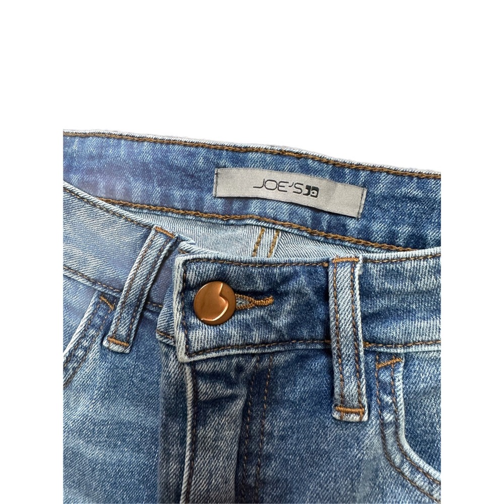 Joes Jeans Womens‎ Size 25 Flare Leg Distressed Frayed Hem Blue Denim Jeans - Picture 3 of 7